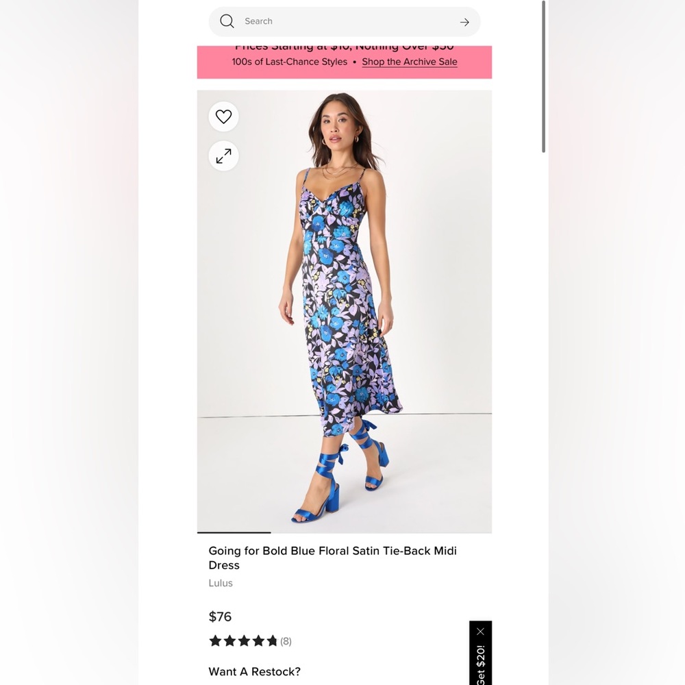 Lulu’s Floral Wedding Guest Dress